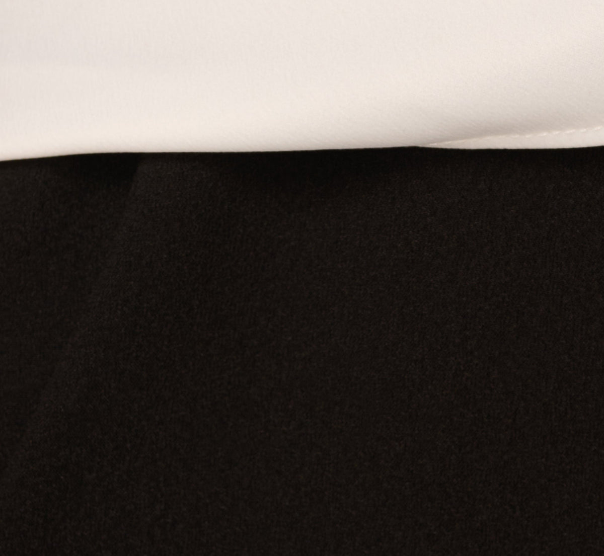 Three Quarter Sleeve Draped Combo Jumpsuit - Ivory Black | Adrianna Papell
