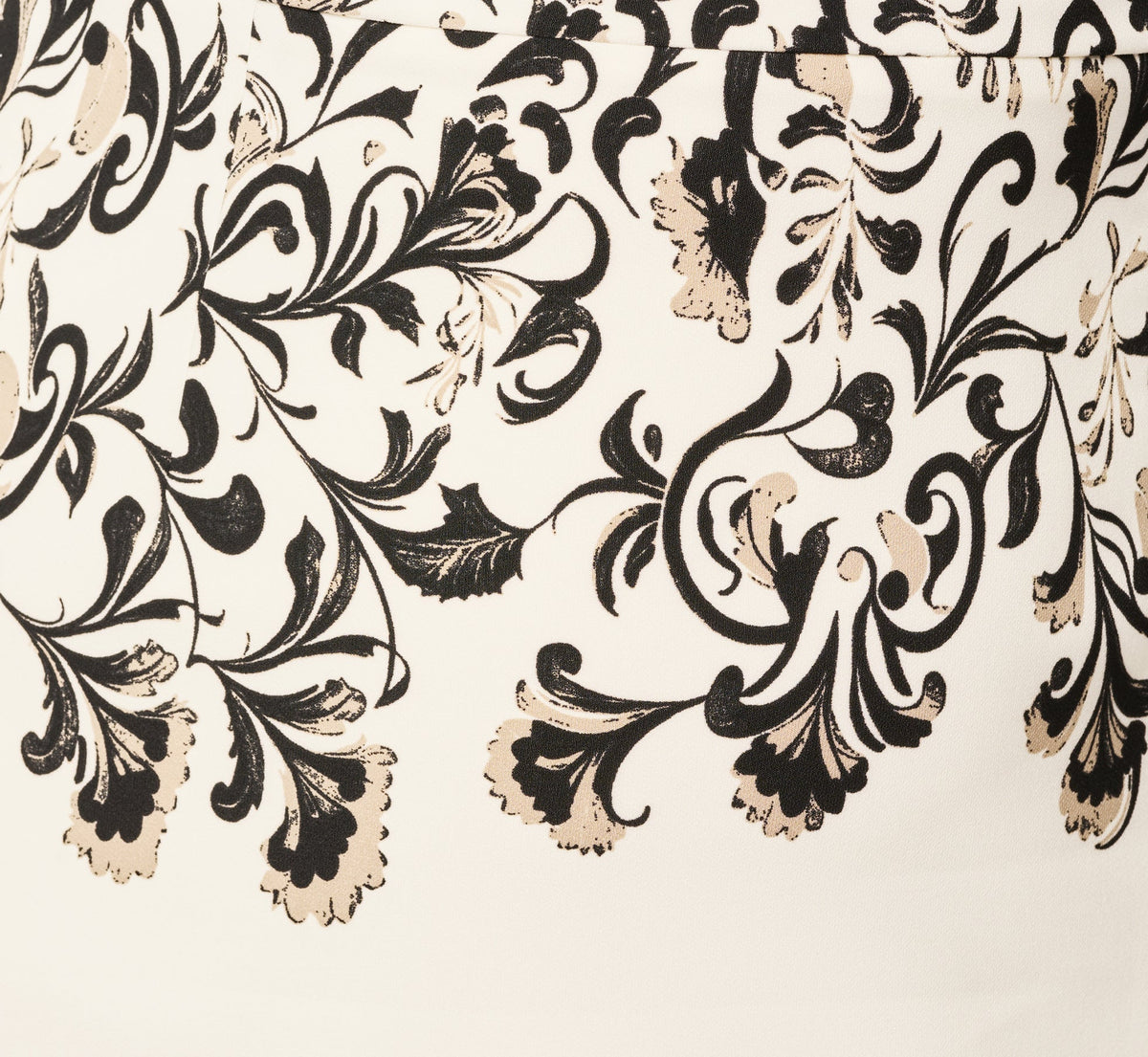 Plus Size Three Quarter Sleeve Baroque Lace Print Stretch Sheath Dress - Ivory Multi | Adrianna Papell