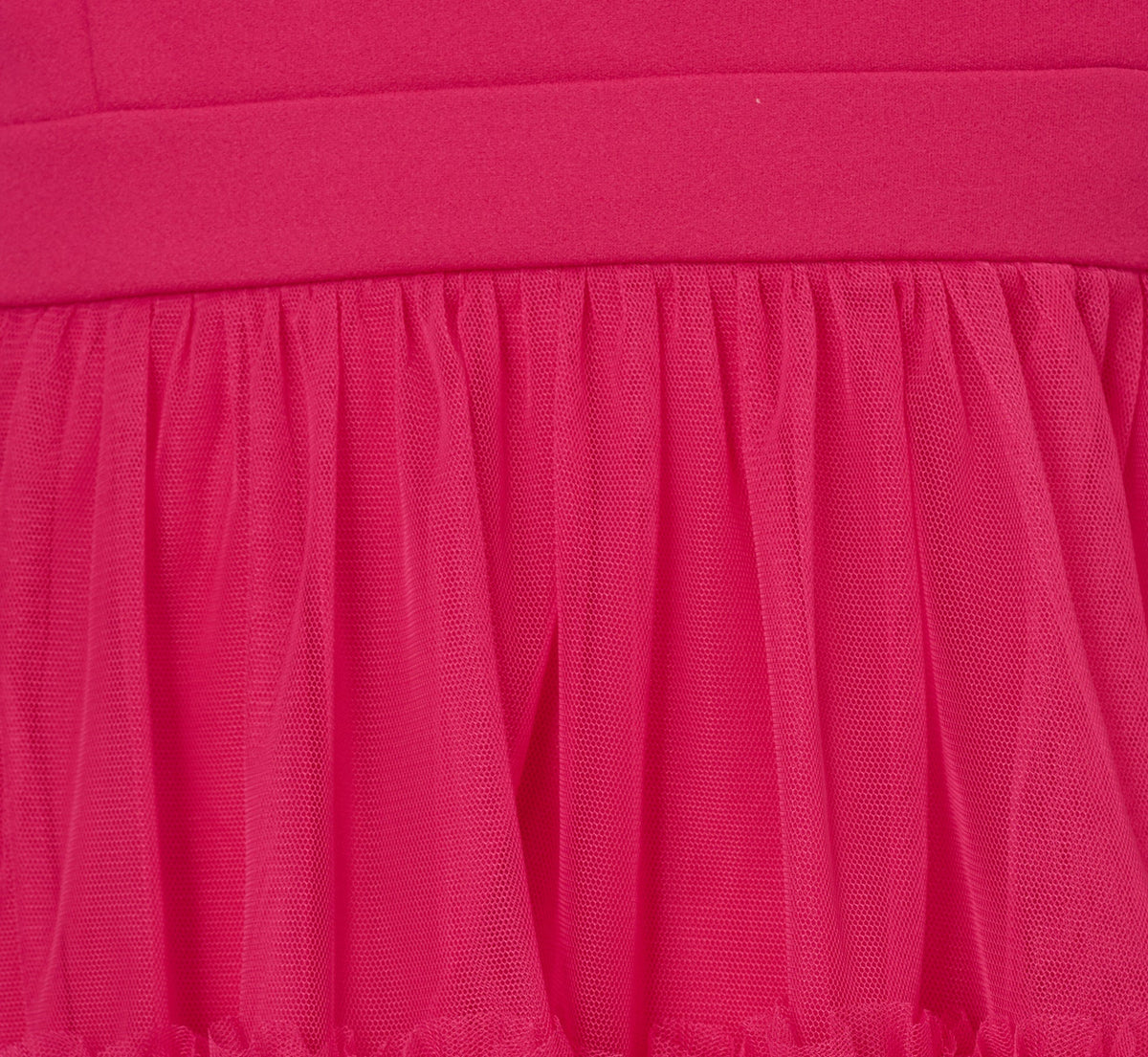 Plus Size Sleeveless Midi Dress With Square Neck And Tiered Skirt - Bright Rose | Adrianna Papell