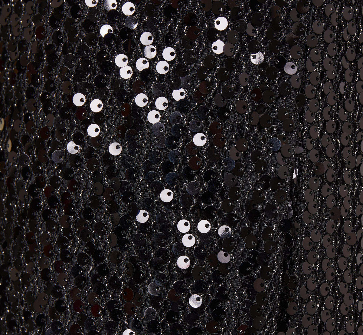 Sequined Trapeze Halter Dress With Feather Trim - Black | Adrianna Papell