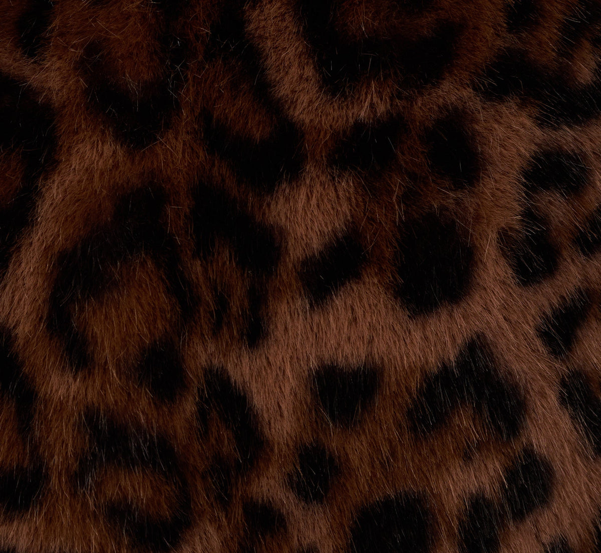 Animal Print Faux Fur Bolero Shrug - Brown Black | Adrianna Papell