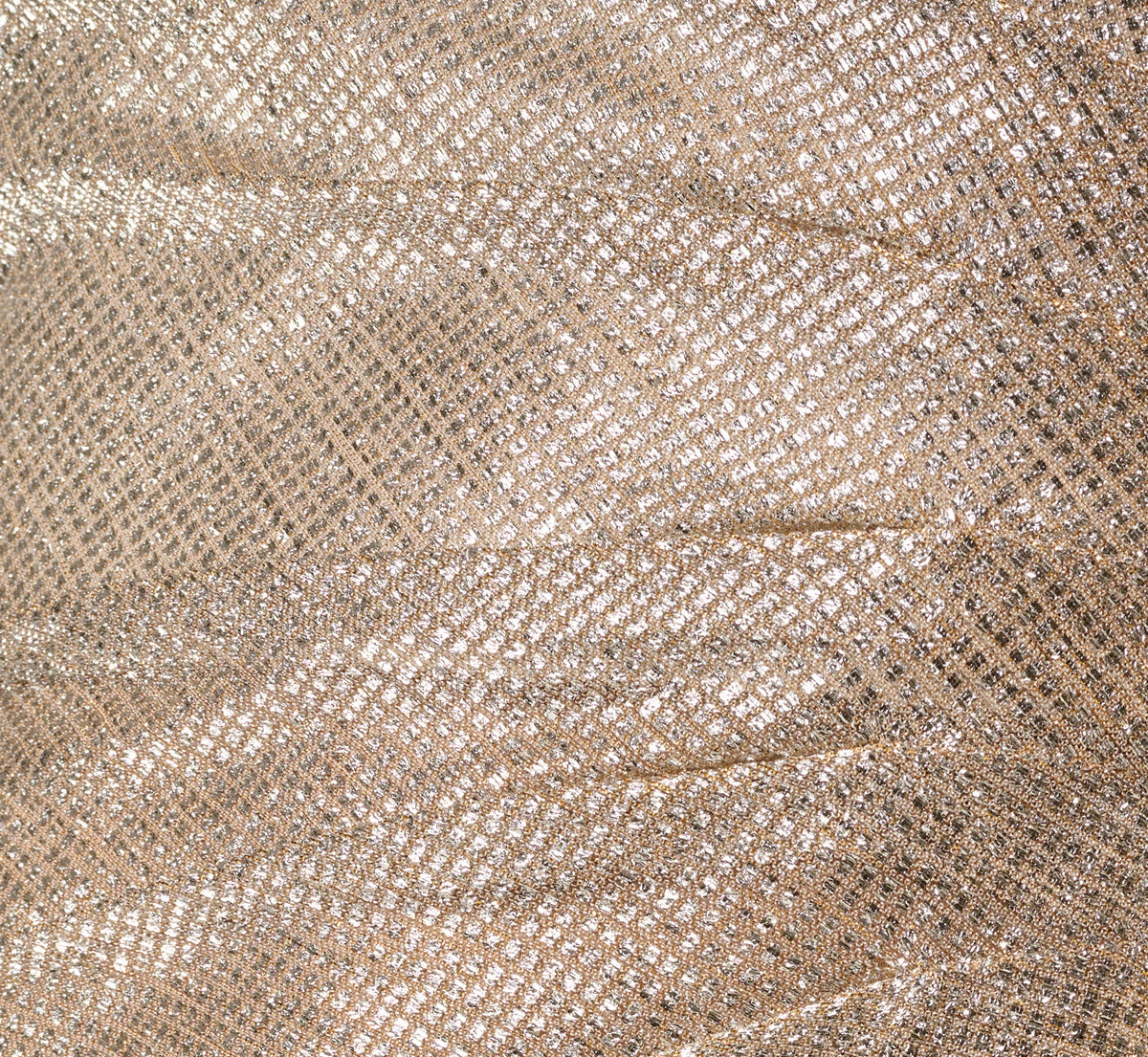 Metallic Flutter Knit Gown - Alabaster | Adrianna Papell