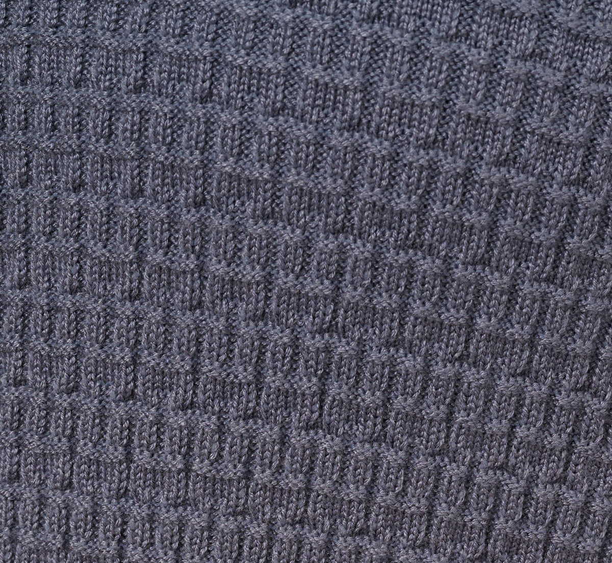 Three Quarter Sleeve Waffle Knit Short Dress - Dusty Blue | Adrianna Papell