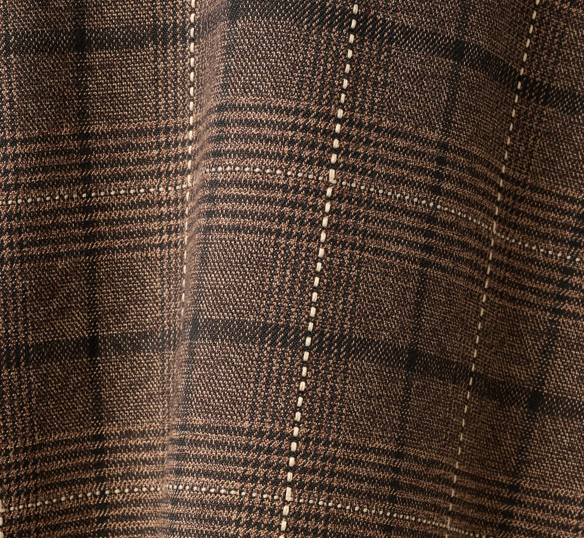 A Line Side Buckle Midi Skirt - Brown Multi | Adrianna Papell