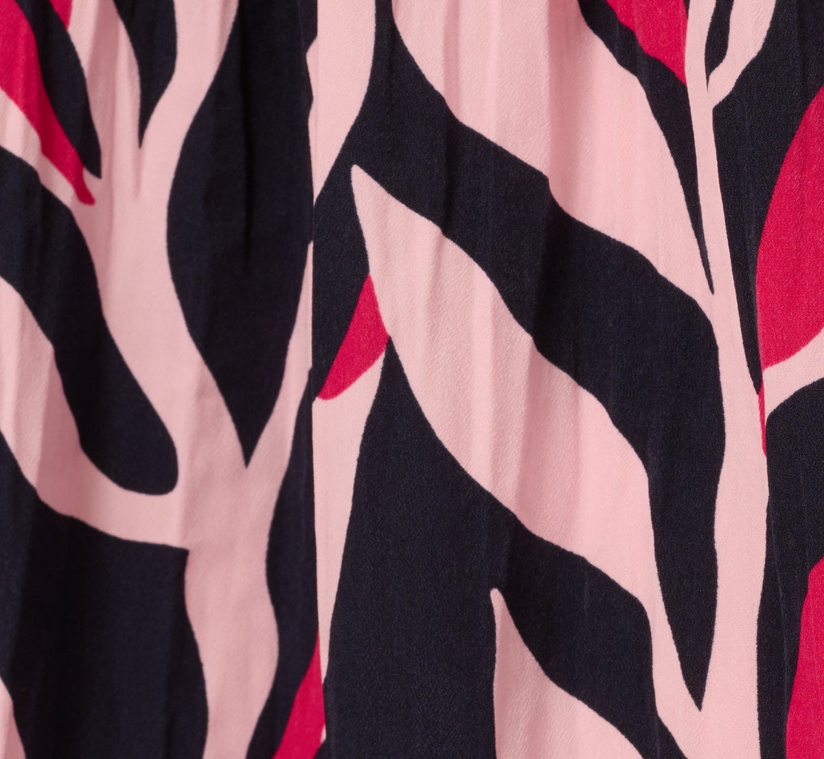 Leaf Print A Line Midi Skirt - Navy Leaf Vine | Adrianna Papell