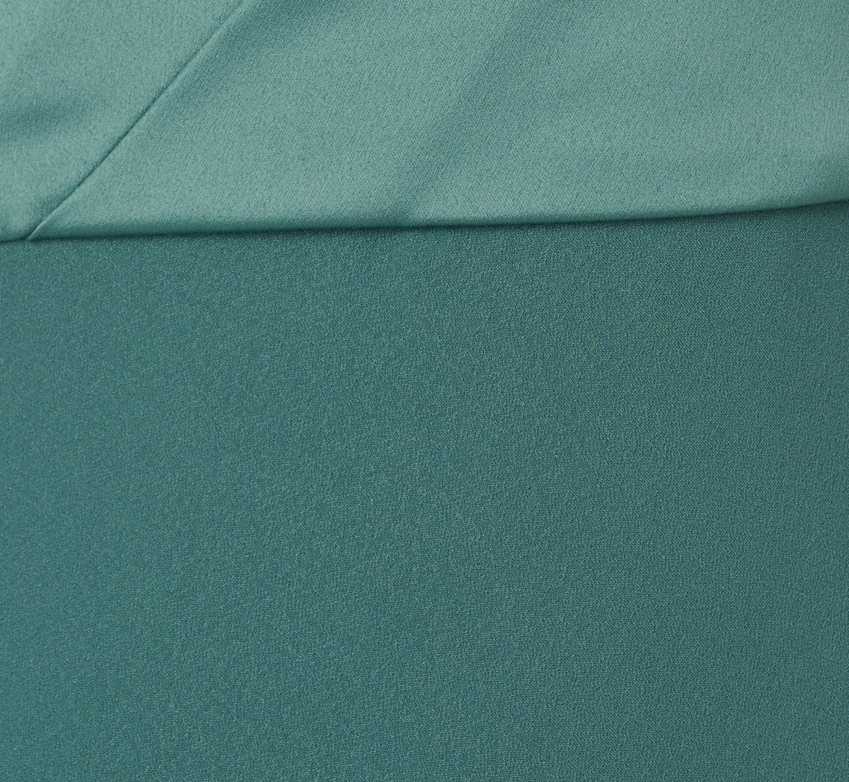 One-Shoulder Long Satin Crepe Mermaid Gown - Green Slate | Adrianna Papell