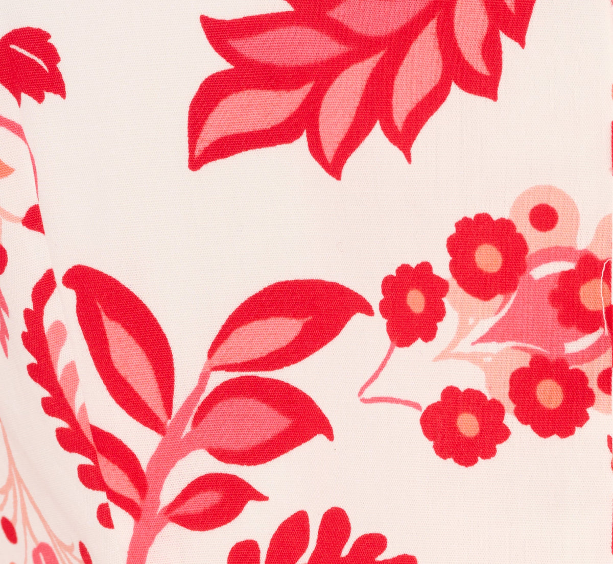 Long Sleeve Tie Front Floral Romper - White Coral Multi | Adrianna Papell