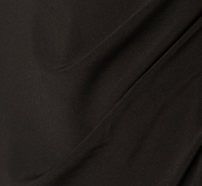 Petite Jersey Wide Leg Tuxedo Jumpsuit With Charmeuse Details - Black | Adrianna Papell