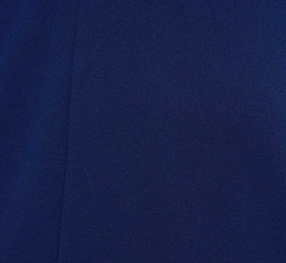 Plus Size Knit Crepe Sheath Dress With Tiered Three Quarter Sleeves - Navy Sateen | Adrianna Papell