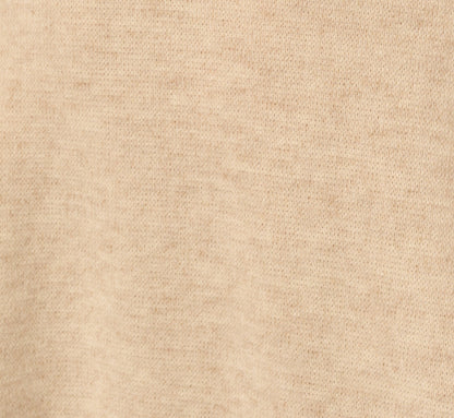 Long Sleeve Asymmetrical Sweater Knit Everyday Dress - Oatmeal Heather | Adrianna Papell