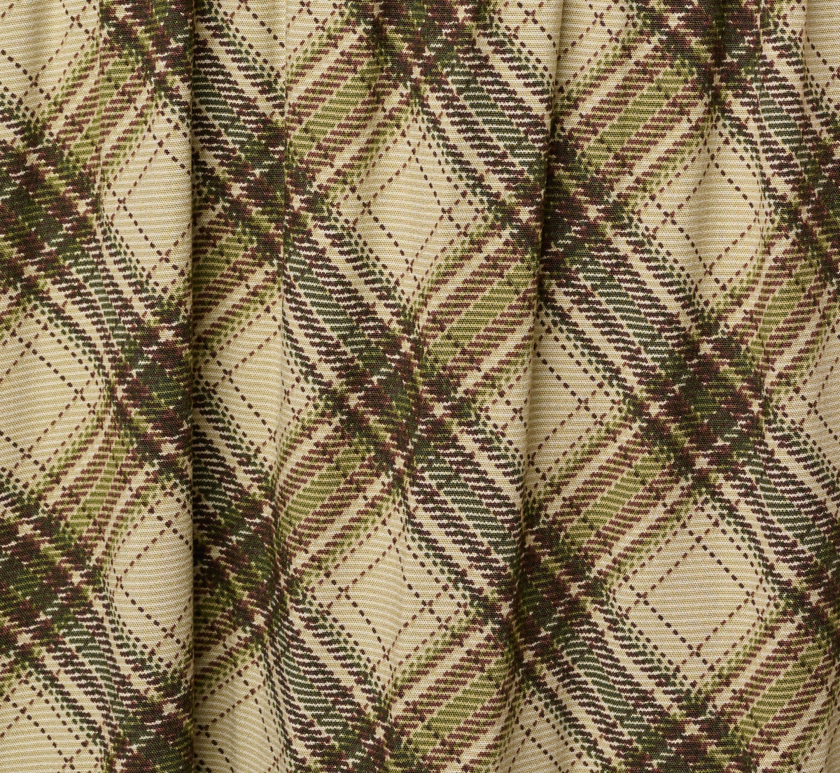 Long Sleeve Plaid Sophia Tiered Maxi Dress - Olive Multi | Adrianna Papell