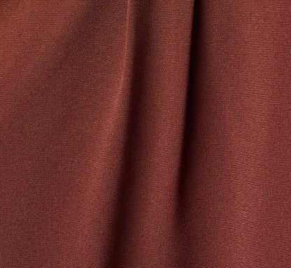 Long Sleeve Flounce Hem Hailey Dress - Chocolate | Adrianna Papell