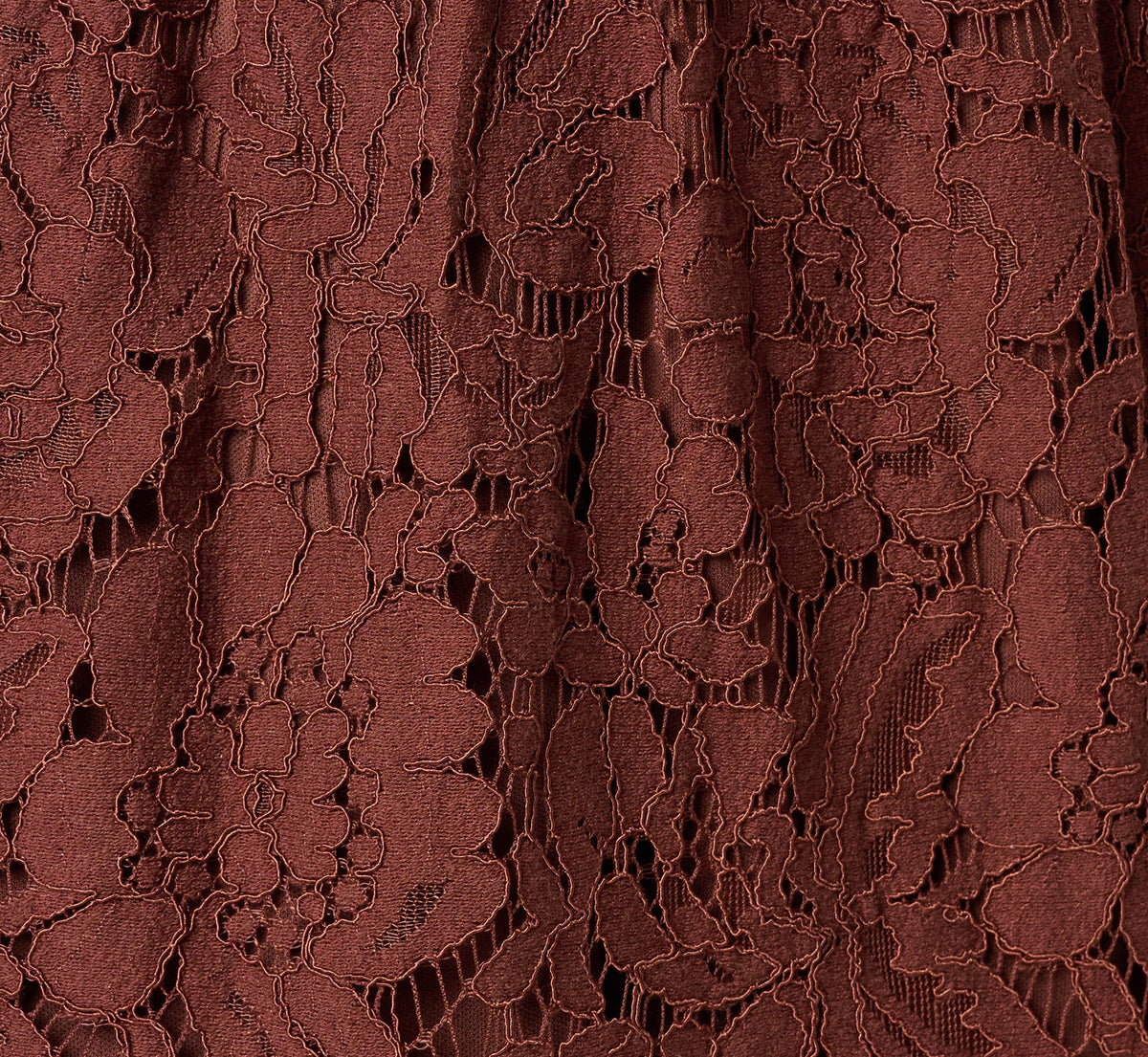 Short Sleeve Lace Tiered Sophia Dress - Chocolate | Adrianna Papell