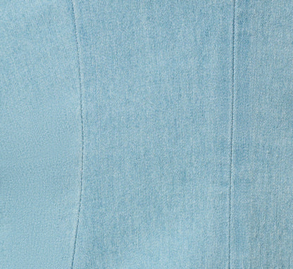 Short Sleeve Cotton Chambray Emma Dress - Chambray Blue | Adrianna Papell