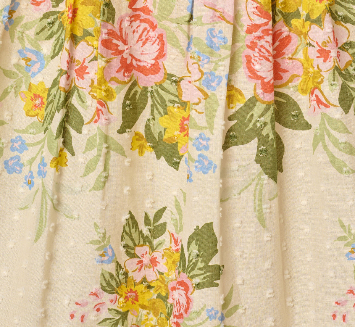 Cotton Vintage Floral Midi Sundress - Pale Yellow | Adrianna Papell