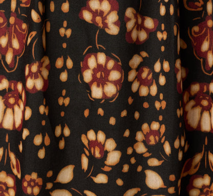 Floral Stripe Print Maxi Sundress - Black Multi | Adrianna Papell
