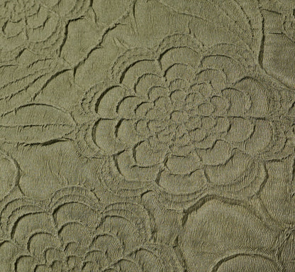 Short Sleeve Floral Embossed Knit Top - Olivine | Adrianna Papell