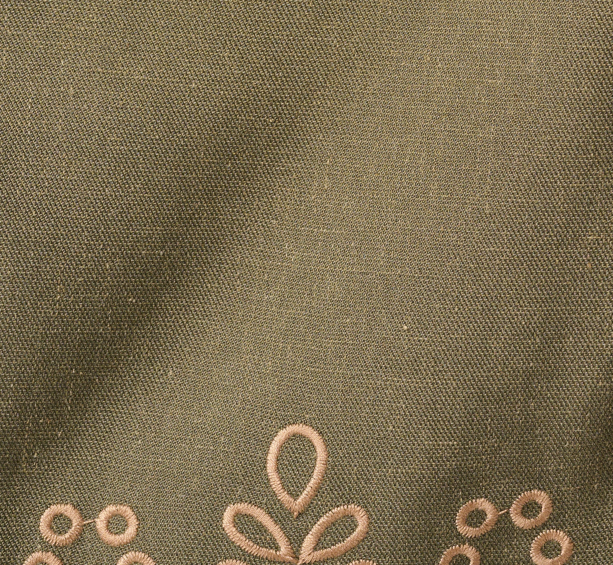 Embroidered Pintuck Keyhole Tank Top - Olive Tree Taos Taupe | Adrianna Papell