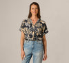 Navy-ivory Whimsical Floral