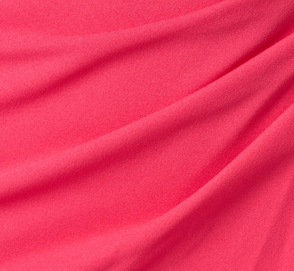 Asymmetrical Stretch Crepe Sheath Dress - Camellia | Adrianna Papell