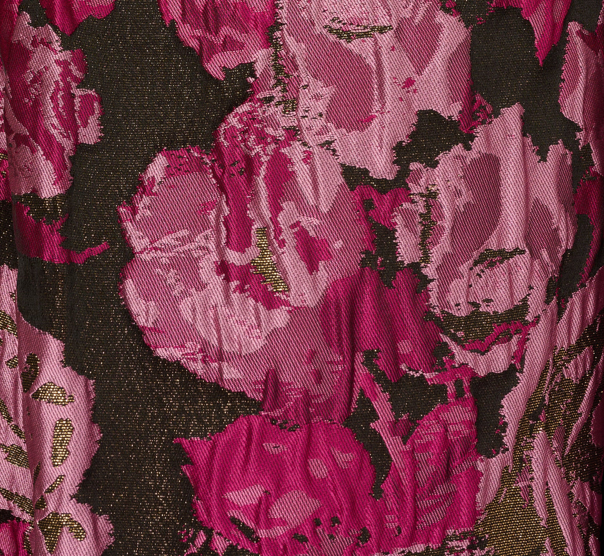 Rose Jacquard Envelope Back Dress - Pink Black Multi | Adrianna Papell
