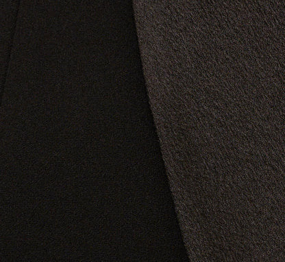 Knit Crepe Long Sleeve Blazer Dress With Feather Trim - Black | Adrianna Papell