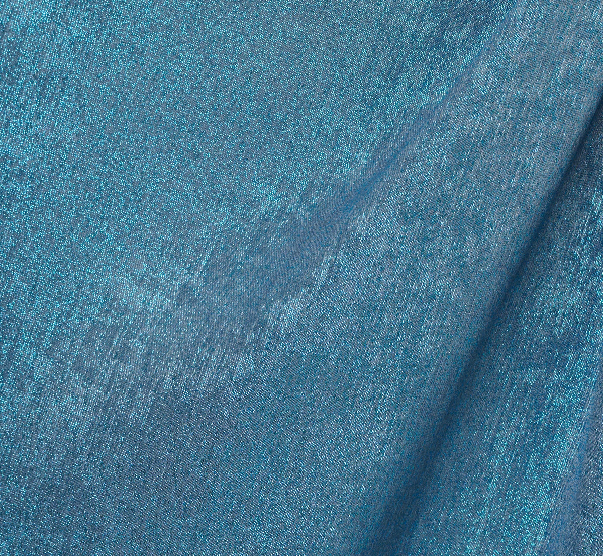 Foil Blouson Midi Dress With Faux Wrap Skirt - Ocean Dream | Adrianna Papell