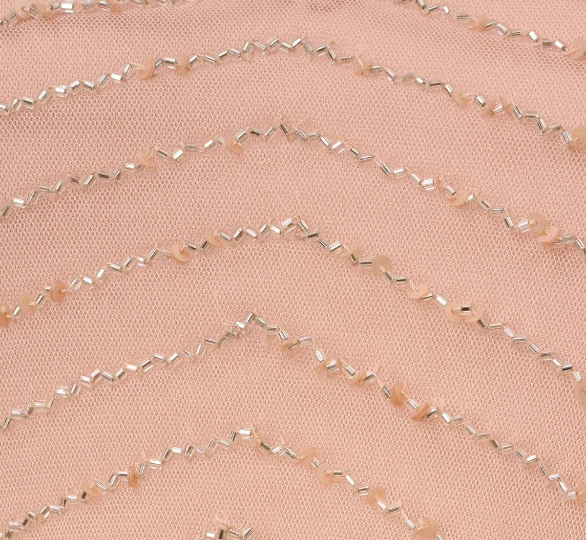 Art Deco Beaded Blouson Gown - Blush | Adrianna Papell