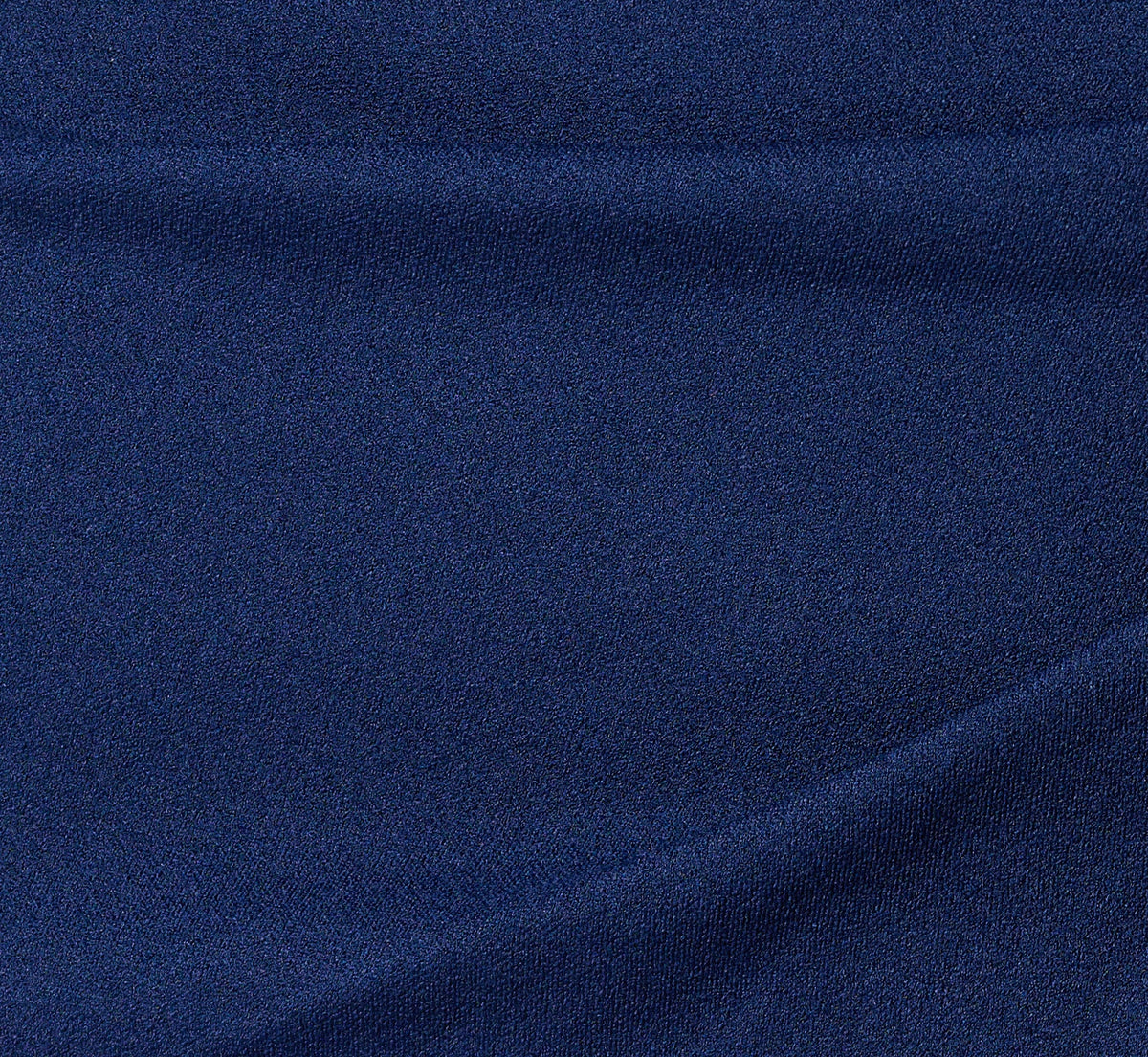 Off Shoulder Stretch Crepe Draped Gown - Navy Sateen | Adrianna Papell