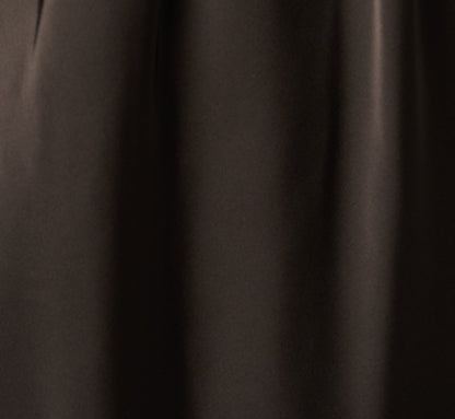 Stretch Satin Hardware Halter Collar Gown - Black | Adrianna Papell