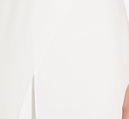 Sleeveless Asymmetrical Jumpsuit - Ivory | Adrianna Papell