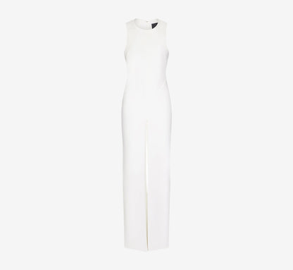 Sleeveless Asymmetrical Jumpsuit - Ivory | Adrianna Papell