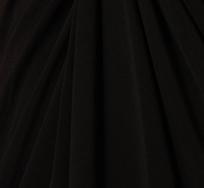 Plus Size Matte Jersey Twist Front Tuxedo Long Gown - Black | Adrianna Papell
