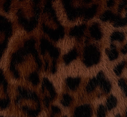 Animal Print Faux Fur Bolero Shrug - Brown Black | Adrianna Papell