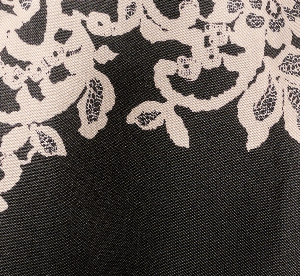 Lace Print Fit And Flare Midi Dress - Black Ecru | Adrianna Papell