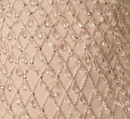 Diamond Beaded Mermaid Gown - Shell | Adrianna Papell