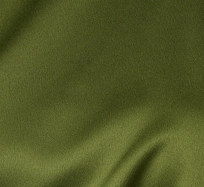 Satin Blouson Halter Midi Dress - Olive Cypress | Adrianna Papell
