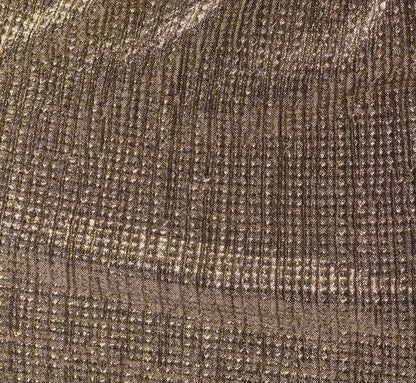 Textured Metallic Knit Plunge Neck Gown - Gold | Adrianna Papell