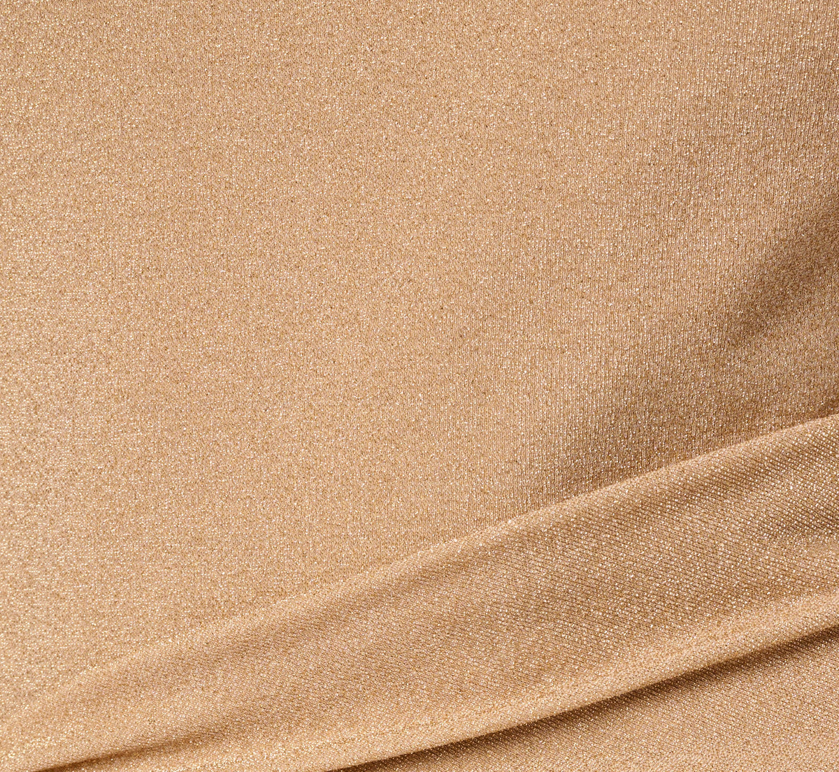 Metallic Stretch Knit Draped Gown - Light Gold | Adrianna Papell