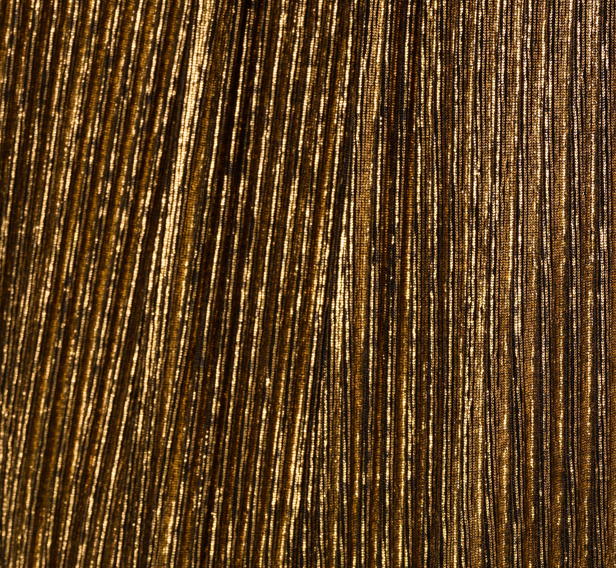 Halter Pleated Metallic Dress - Gold | Adrianna Papell
