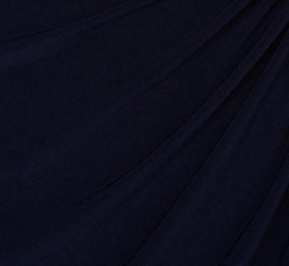 Long Sleeve Beaded Draped Gown - Midnight | Adrianna Papell