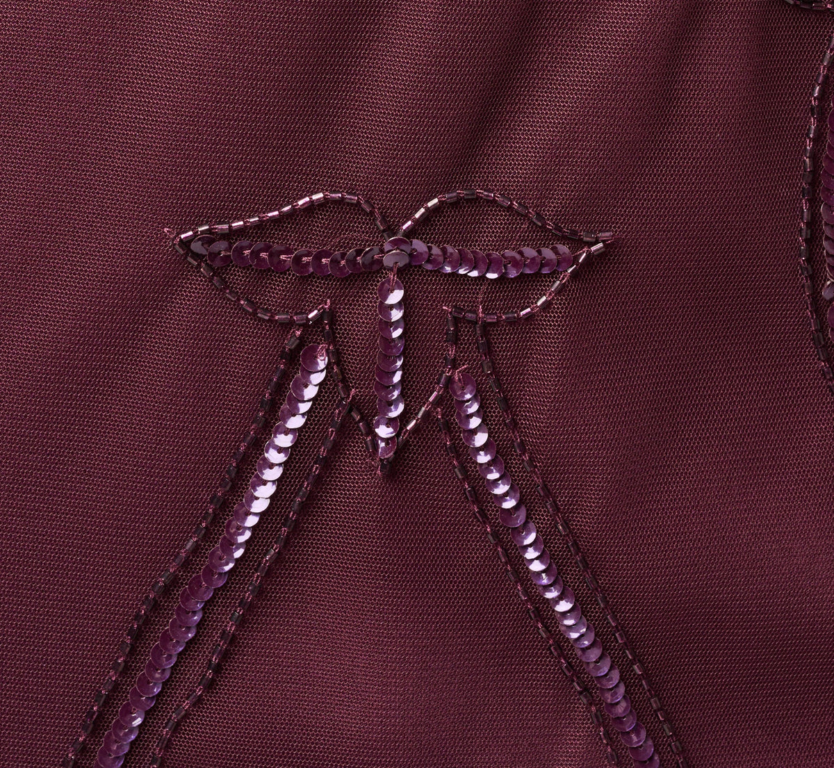 Short Sleeve Beaded Illusion Sheath Dress - Night Plum | Adrianna Papell