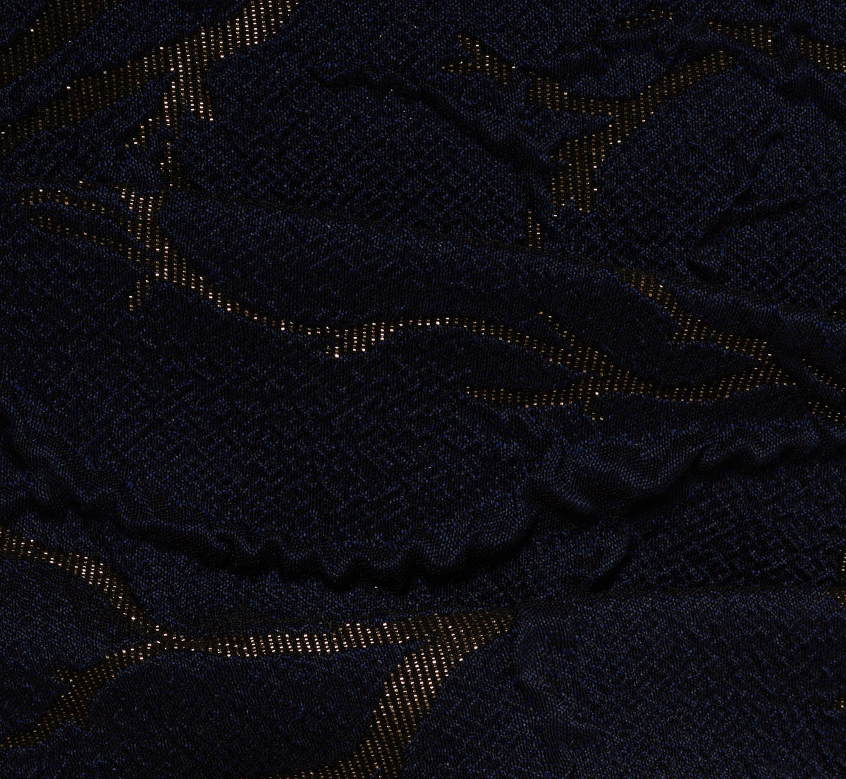 Sleeveless Jacquard Column Gown - Navy | Adrianna Papell