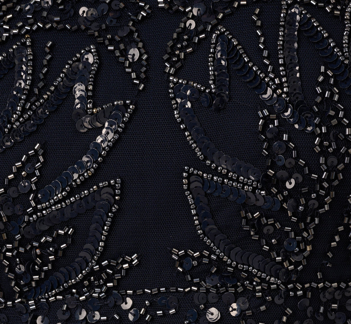 Adrianna Papell Hand-Beaded Sleeveless Slim Column Gown - Midnight | Adrianna Papell