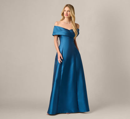 Surplice Bodice Gown - Twilight River | Adrianna Papell