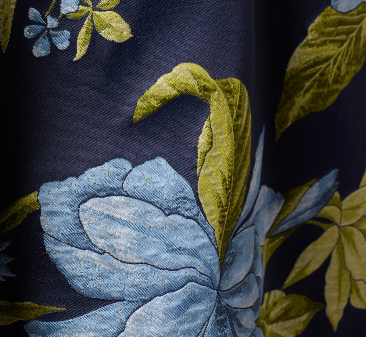 Floral Jacquard Sweetheart Scalloped Ankle Dress - Blue Multi | Adrianna Papell