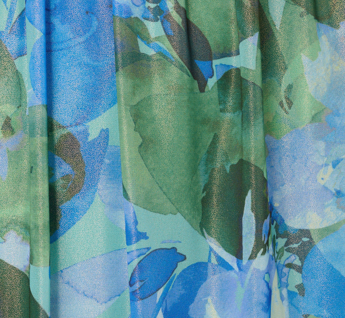 Printed Front Twist Gown - Green Blue Multi | Adrianna Papell