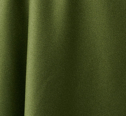 Satin Cowl Neck Draped Midi Dress - Olive Cypress | Adrianna Papell
