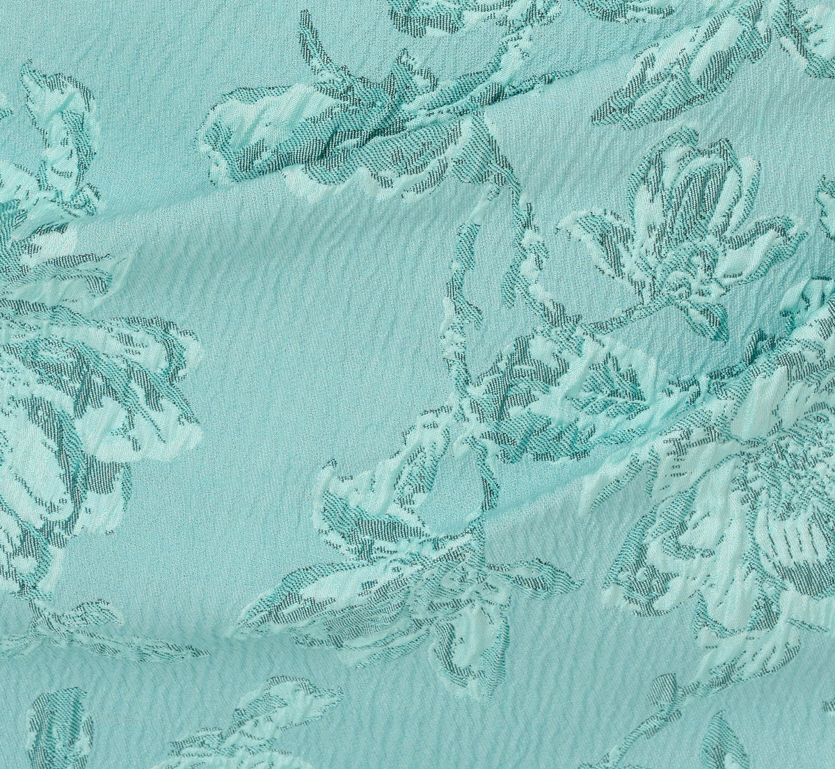 Cap Sleeve Floral Jacquard Bow Midi Dress - Teal | Adrianna Papell