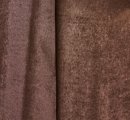 Foiled Chiffon Asymmetrical Halter Scarf Gown - Espresso | Adrianna Papell